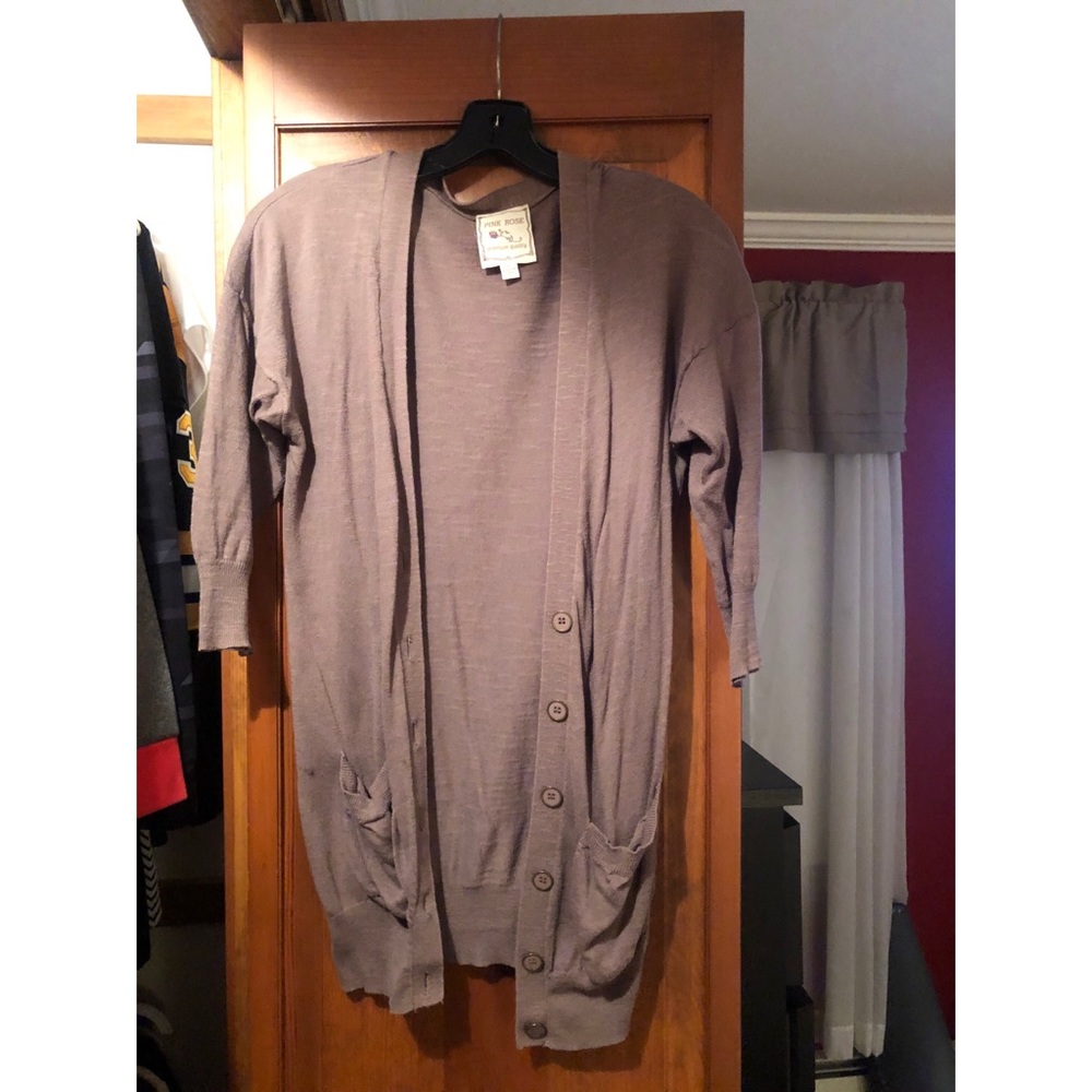 Pink Rose cardigan size L
